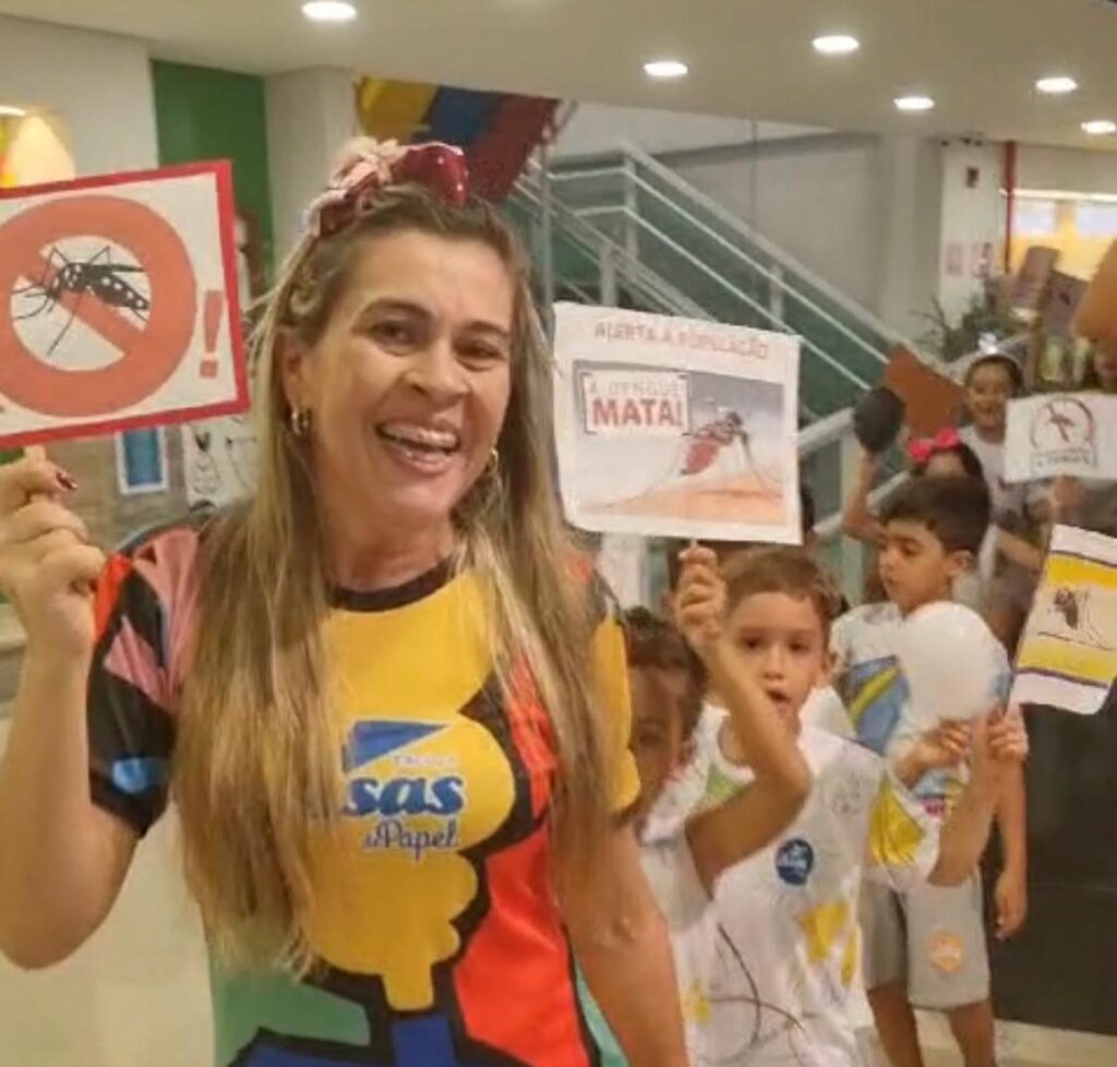 Escola Asas de Papel na Campanha “TODOS CONTRA A DENGUE”!