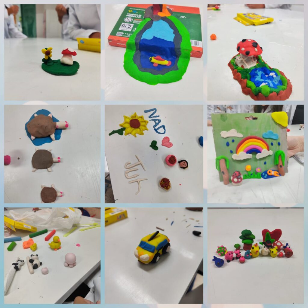 Artesanato na história com estudantes do 8°ano