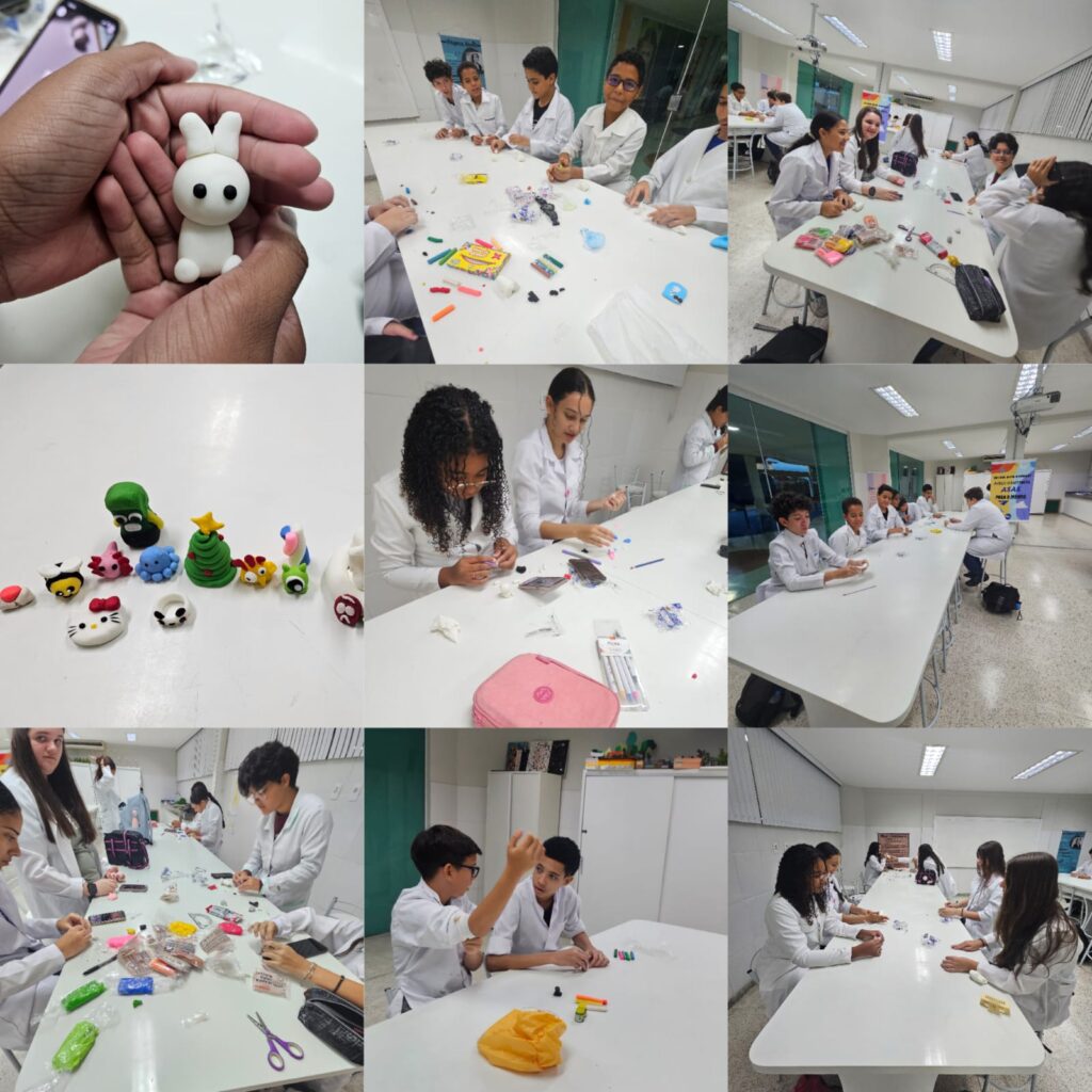 Artesanato na história com estudantes do 8°ano